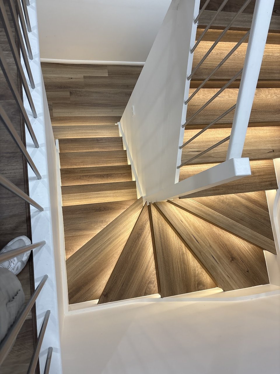 Precision Staircase Installation with Lighting